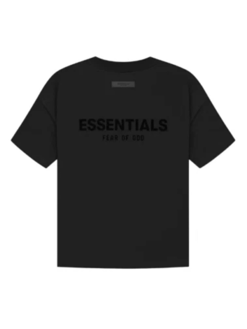Essentials Black Short Sleeve Logo T-Shirt - Picture 2 of 6